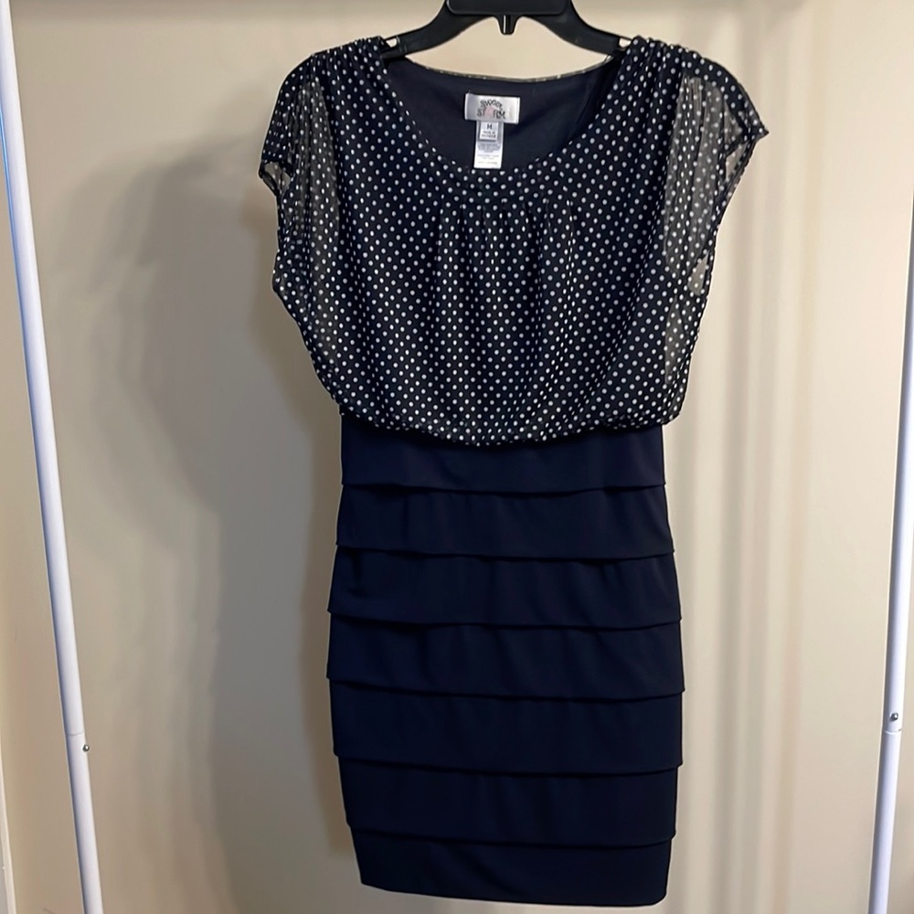 Navy Dress. Sweet Storm Brand. Size junior’s medium.